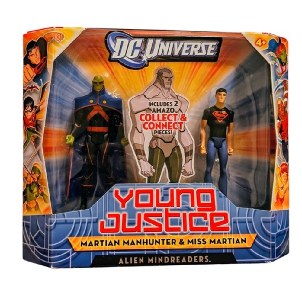 2011 Mattel DC Young Justice Martian Manhunter & Superboy Collect & Connect
